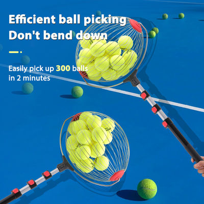 คุณภาพ  Portable Roller Tennis Balls Picker Pickleball Pick-Up Bucket with Hook Ball Organizer Tool for Court โรงงาน