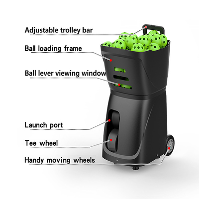2025 เครื่องเทนนิสมืออาชีพใหม่และเครื่องยิงลูกเต๋า Outdoor APP Control Padel Tennis Ball Launch Training Shooting Machine เครื่องยิงลูกเต๋า