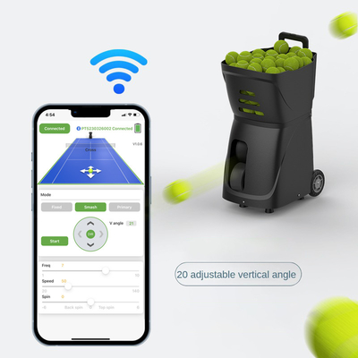 2025 เครื่องเทนนิสมืออาชีพใหม่และเครื่องยิงลูกเต๋า Outdoor APP Control Padel Tennis Ball Launch Training Shooting Machine เครื่องยิงลูกเต๋า