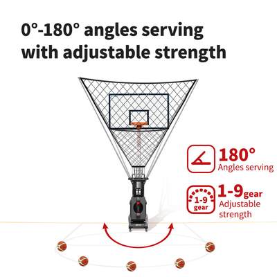 SIBOASI K2 Multiple Angle Trainer Smart APP &amp; Remote Control อัตโนมัติ บาสเก็ตบอล ยิงยิง เครื่องโยน การฝึกอบรมมืออาชีพ