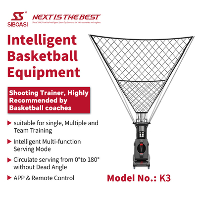 SIBOASI K3 Multiple Angle Trainer Smart APP &amp; Remote Control อัตโนมัติ บาสเก็ตบอล ยิงโยน เครื่องฝึกอบรมมืออาชีพ