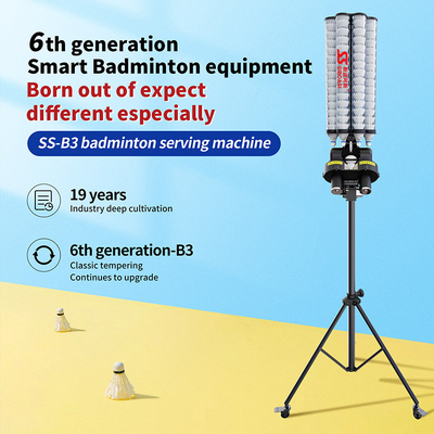 2025 SIBOASI B3 แบดมินตัน เครื่องป้อนอาหารชันท์คล็อก เครื่องยิงแบดมินตันที่สมาร์ทสําหรับการฝึกอบรม