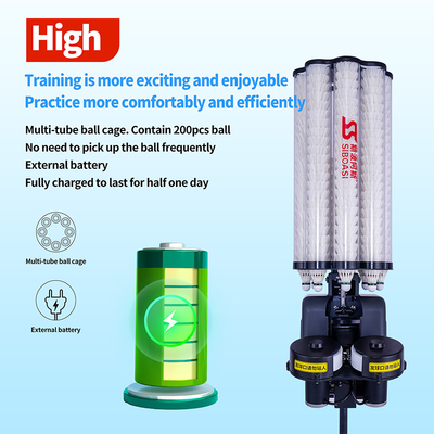 SIBOASI B5 แบดมินตัน Shuttlecock Feeder Machine เครื่องยิงแบดมินตันสมาร์ทสําหรับการฝึกอบรม