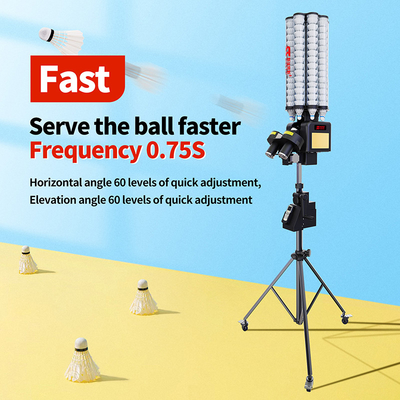 SIBOASI B7 แบดมินตัน Shuttlecock Feeder เครื่อง Smart แบดมินตันยิงเครื่องสําหรับการฝึกอบรม