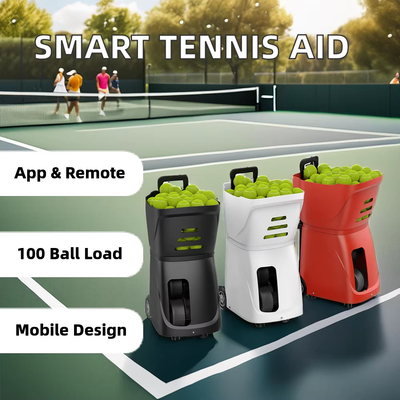 2025 เครื่องเทนนิสมืออาชีพและเครื่องยิงลูกเต๋า Outdoor APP Control Padel Tennis Ball Launch Training Shooting Machine เครื่องยิงลูกเต๋า
