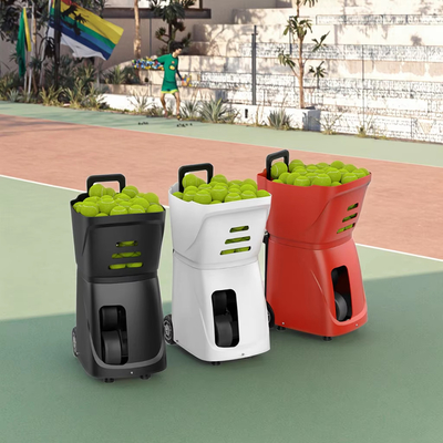 เครื่องเทนนิสมืออาชีพหลายประการและเครื่องยิงลูกเต๋า Outdoor APP Control Padel Tennis Ball Launch ฝึกยิง