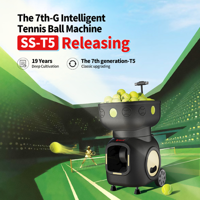 SIBOASI T5 APP การควบคุม มินิยิงเทนนิส บอลเครื่องสําหรับการฝึก