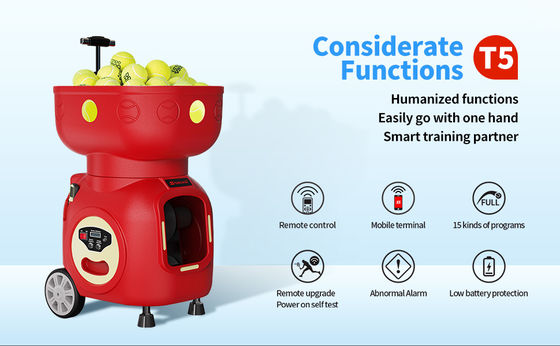 SIBOASI T5 APP การควบคุม มินิยิงเทนนิส บอลเครื่องสําหรับการฝึก