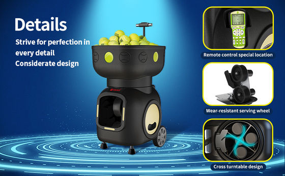 SIBOASI T5 APP การควบคุม มินิยิงเทนนิส บอลเครื่องสําหรับการฝึก