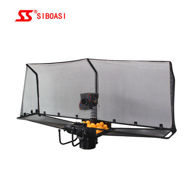 DC 12V เครื่องเปิดลูกปิงปองอัตโนมัติเทรนเนอร์หุ่นยนต์ความจุ 80 ลูก