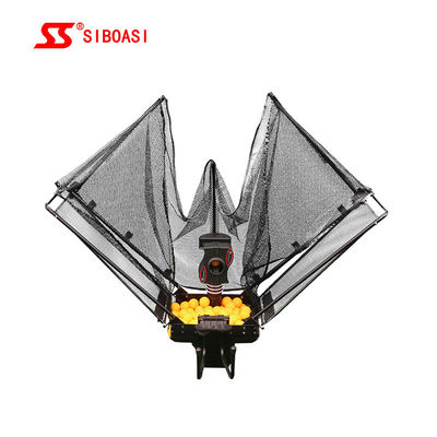DC 12V เครื่องเปิดลูกปิงปองอัตโนมัติเทรนเนอร์หุ่นยนต์ความจุ 80 ลูก