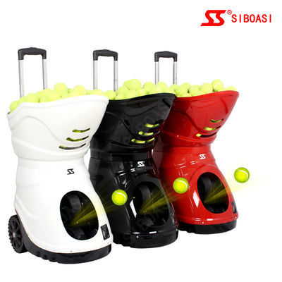 เครื่องลูกเทนนิสอัจฉริยะ 120W เซิร์ฟเวอร์ฟังก์ชั่นสุ่มรีโมทคอนโทรล