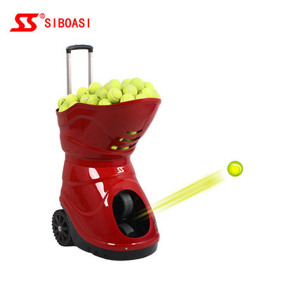 เครื่องตีเทนนิสรีโมทคอนโทรล LCD Ball Thrower สำหรับผู้เล่นทุกระดับ 150W