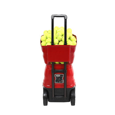 1.8-8seconds / Ball Tennis Ball Machine ให้บริการ FCC Approved Two Lines Function