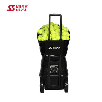 เครื่องป้อนลูกเทนนิสอัตโนมัติแบบสั่นแนวนอนในตัวแบตเตอรี่ลิเธียม