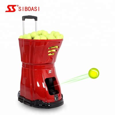 S2015 เครื่องลูกเทนนิส Server 150 ลูกปรับความจุ Topspin